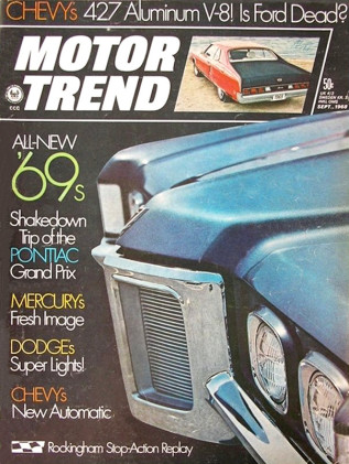 MOTOR TREND 1968 SEPT - TECHNA, HURST/OLDS, L88, 124